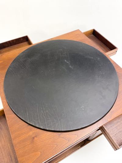 Gianfranco Frattini Italian Mid Century Rotating Coffee Table by Gianfranco Frattini