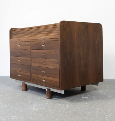 Gianfranco Frattini Mid Century Modern Chest Desk by Gianfranco Frattini for Bernini