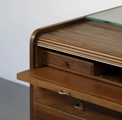 Gianfranco Frattini Mid Century Modern Chest Desk by Gianfranco Frattini for Bernini
