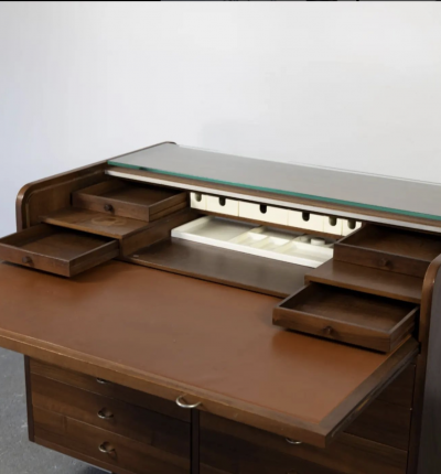 Gianfranco Frattini Mid Century Modern Chest Desk by Gianfranco Frattini for Bernini