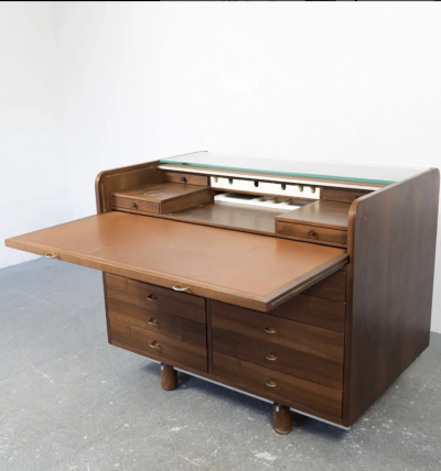 Gianfranco Frattini Mid Century Modern Chest Desk by Gianfranco Frattini for Bernini