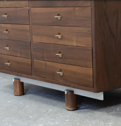 Gianfranco Frattini Mid Century Modern Chest Desk by Gianfranco Frattini for Bernini