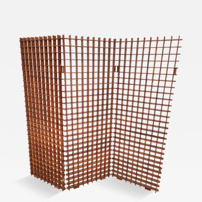 Gianfranco Frattini Mid Century Modern Italian Folding Screen by Gianfranco Frattini