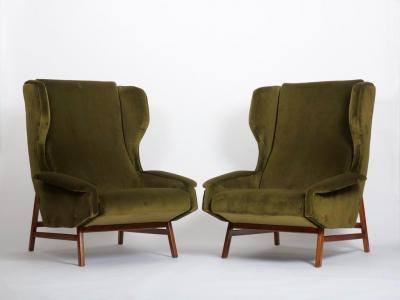 Gianfranco Frattini Original Gianfranco Frattini for Cassina armchairs Model 877 Italy c1959