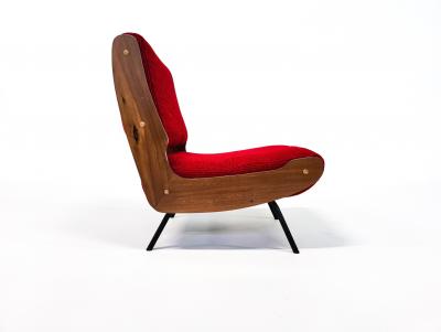 Gianfranco Frattini Pair of Mid Century Modern 836 Chairs by Gianfranco Frattini for Cassina