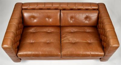 Gianfranco Frattini Rare Armchair and Loveseat