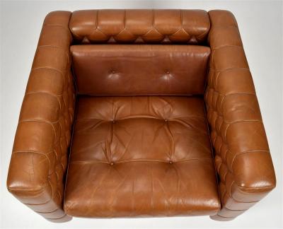 Gianfranco Frattini Rare Armchair and Loveseat