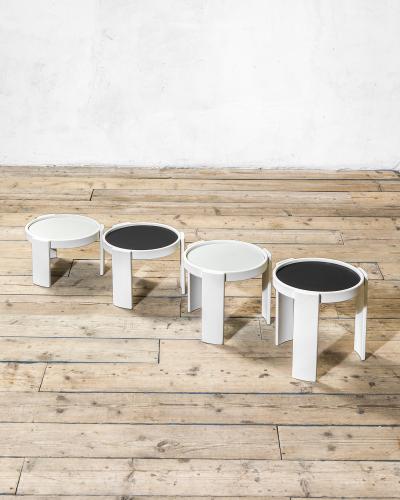 Gianfranco Frattini Set of Four Model 780 Nesting Coffee Tables by Gianfranco Frattini for Cassina