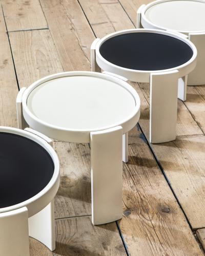 Gianfranco Frattini Set of Four Model 780 Nesting Coffee Tables by Gianfranco Frattini for Cassina