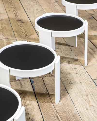 Gianfranco Frattini Set of Four Model 780 Nesting Coffee Tables by Gianfranco Frattini for Cassina