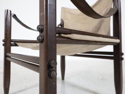 Gianfranco Legler Pair of Safari Armchairs by Gianfranco Legler for Zanotta 1960s