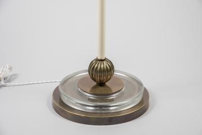 Gianluca Fontana Rare lamp in lacquered metal and Murano glass