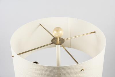 Gianluca Fontana Rare lamp in lacquered metal and Murano glass