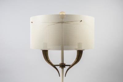 Gianluca Fontana Rare lamp in lacquered metal and Murano glass