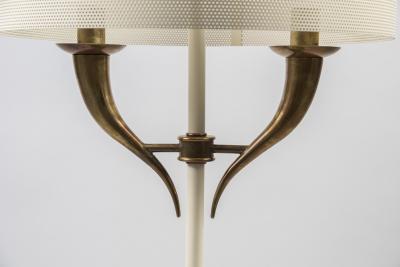 Gianluca Fontana Rare lamp in lacquered metal and Murano glass