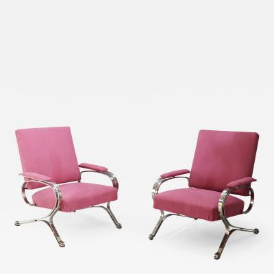 Gianni Moscatelli Pair of MidCentury armchair Micaela by Gianni Moscatelli for Formanova 1970s