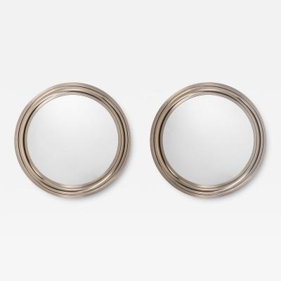 Gianni Moscatelli Pair of Round Mirrors by Gianni Moscatelli for Formanova