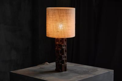Gianni Pinna Sculpted Table Lamp by Gianni Pinna Italy 1970s