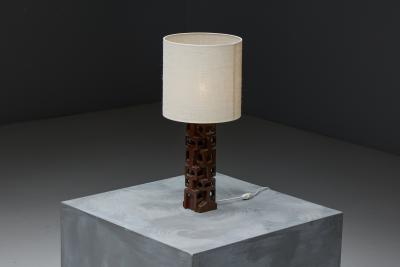 Gianni Pinna Sculpted Table Lamp by Gianni Pinna Italy 1970s