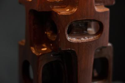 Gianni Pinna Sculpted Table Lamp by Gianni Pinna Italy 1970s