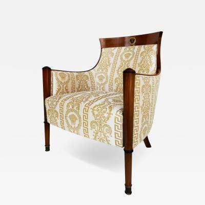 Gianni Versace Elena Italianate Biedermeier Style Chair by Gianni Versace Home with Medusa