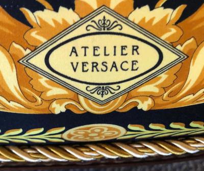 Gianni Versace Pair of 19th 20th Century Louis XVI Style Carved Armchairs