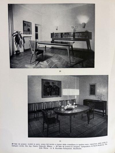 Gianni Vigorelli Rare set of twelve dining chairs