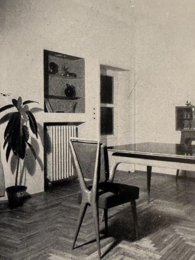 Gianni Vigorelli Rare set of twelve dining chairs