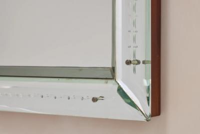 Giant 1940s Italian Etched Mirror