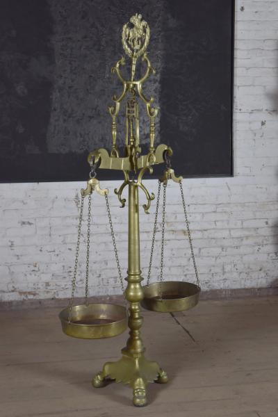 Giant 6 Italian early 18th Century Brass Scale Planter featuring St George