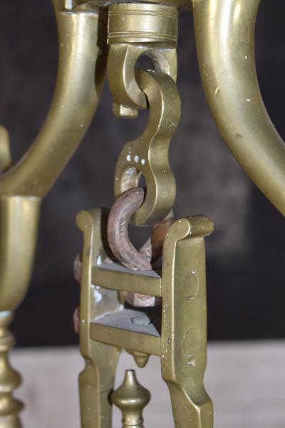 Giant 6 Italian early 18th Century Brass Scale Planter featuring St George