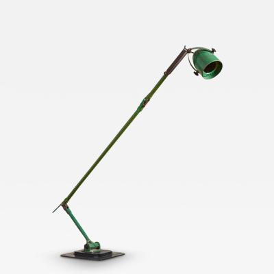 Giant Green Industrial Floor Lamp