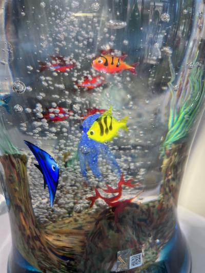 Giant Murano Glass Aquarium