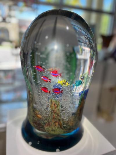 Giant Murano Glass Aquarium