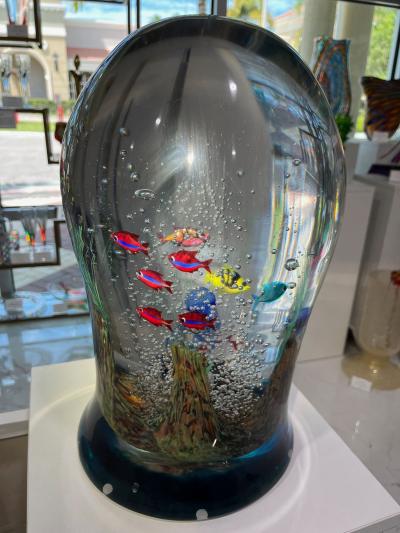 Giant Murano Glass Aquarium