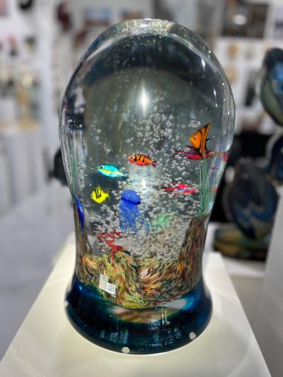 Giant Murano Glass Aquarium