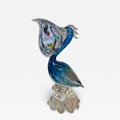 Giant Murano Glass Pelican by Oggetti