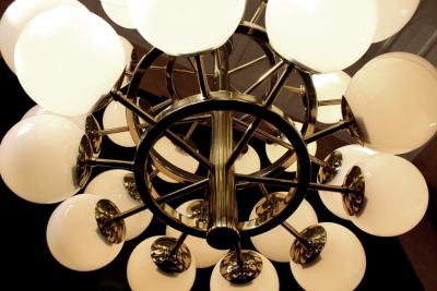 Gigantic Cinema Concert Hall Ceiling Lamp Germany 1960s 1970s