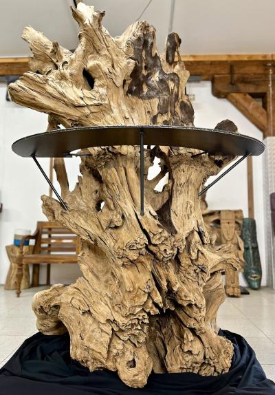 Gigantic Teak Root Stand Up Bar Organic Modern Indonesia 2022