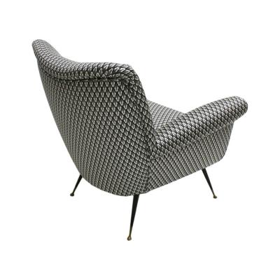 Gigi Radice Gigi Radice Mid Century Armchair Upholstered in Serpentino Fabric