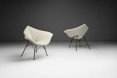 Gigi Radice Pair of Aquilone Chairs by Gigi Radice for Ambrogi Salotti Italy 1950s