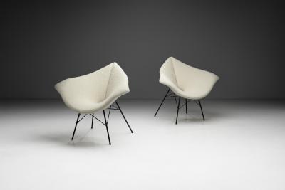 Gigi Radice Pair of Aquilone Chairs by Gigi Radice for Ambrogi Salotti Italy 1950s