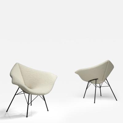 Gigi Radice Pair of Aquilone Chairs by Gigi Radice for Ambrogi Salotti Italy 1950s