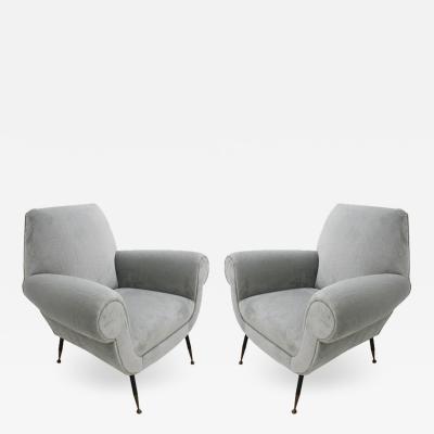 Gigi Radice Pair of Armchairs Designed by Gigi Radice for Minotti