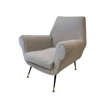 Gigi Radice Pair of Italian Gigi Radice Armchairs from the 1950s