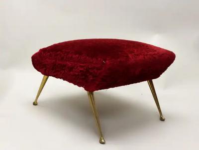 Gigi Radice Pair of Italian Mid Century Modern Futurist Benches Attr to Gigi Radice
