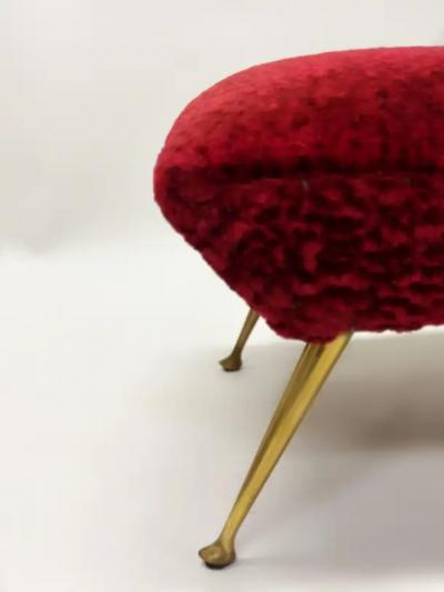 Gigi Radice Pair of Italian Mid Century Modern Futurist Benches Attr to Gigi Radice