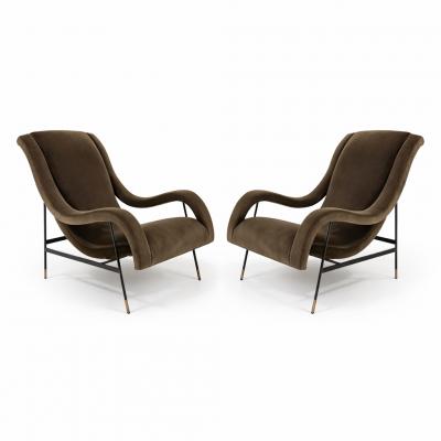 Gigi Radice Rare pair of armchairs