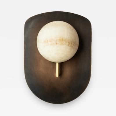 Gil Melott Gil Melott Bespoke Luz SC Form 19 Bronze and Alabaster Sconce
