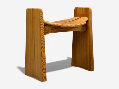 Gilbert Marklund Jonte Stool Pine Sweden 1960s